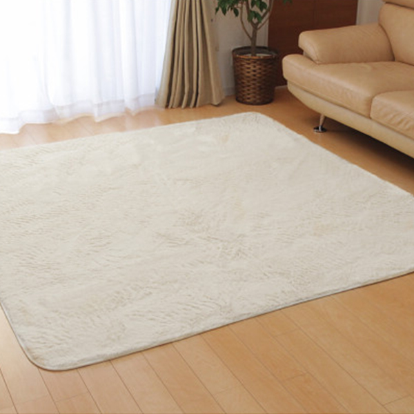 洗えるフィラメントラグ　アイボリー