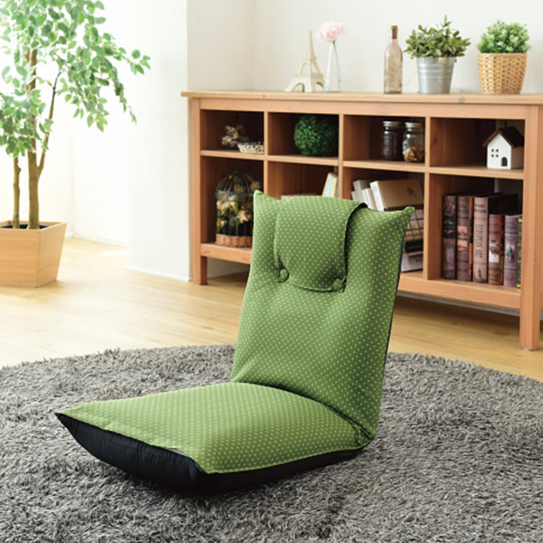 低反発折りたたみ座椅子　抹茶グリーン