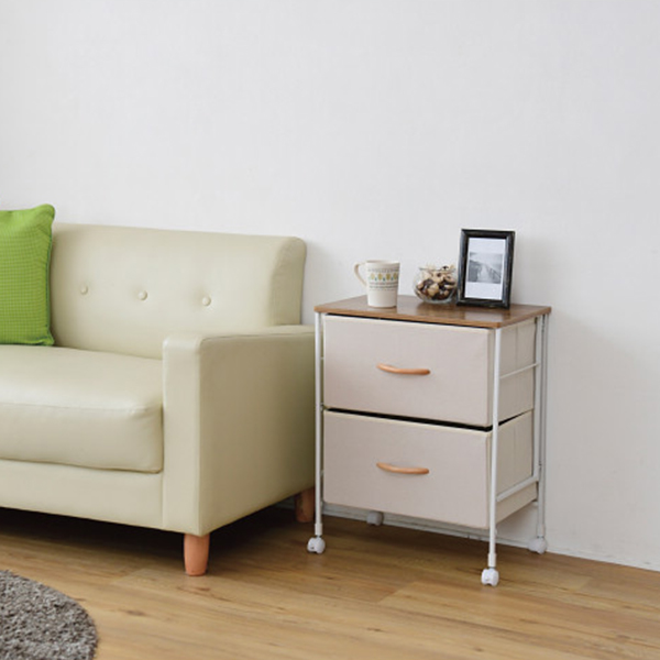 ファブリックチェスト２段