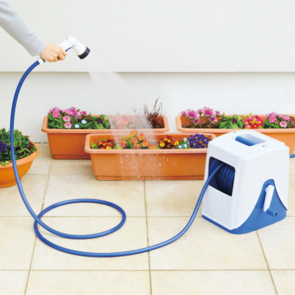 カバー付ホースリール＆シャワー付コネクターセット