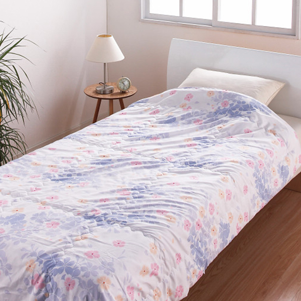 アクアミュー　肌掛けふとん　ブルー