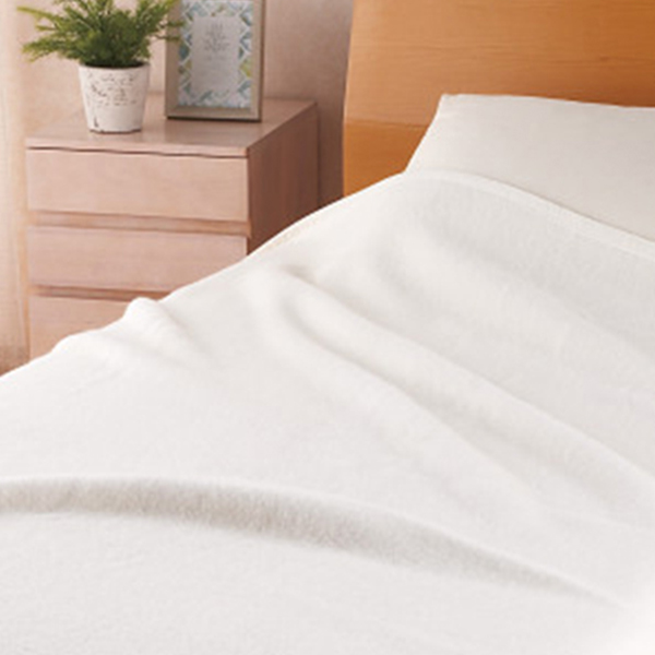 泉州匠の彩　カシミヤ入ウール綿毛布（毛羽部分）