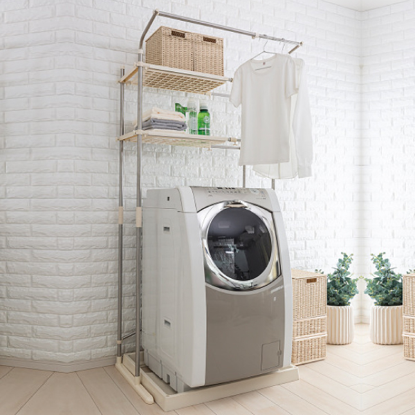セキスイ　ステンレス洗濯機ラック
