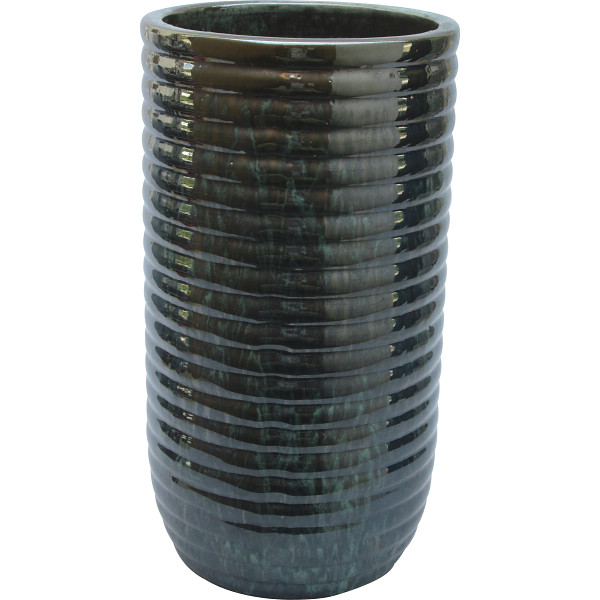 陶器傘立て　ヒスイグリーン