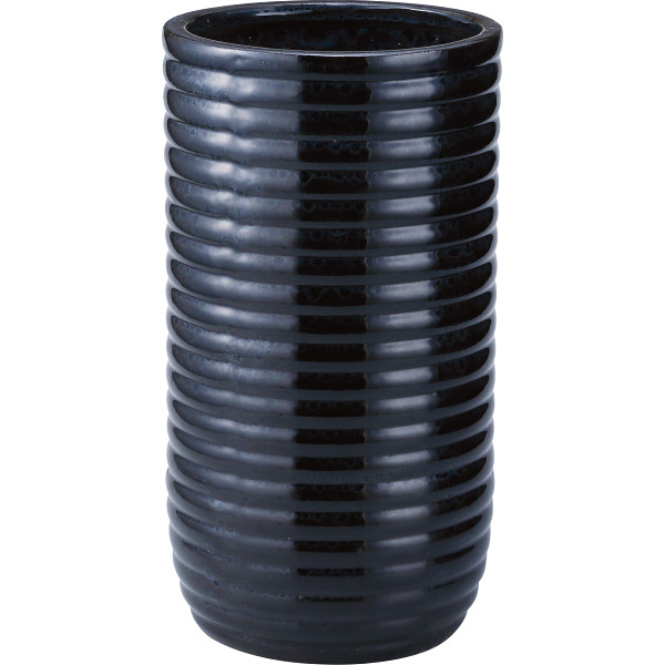 陶器傘立て　マーブルブラック