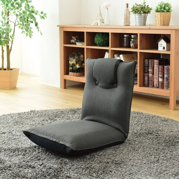 低反発折りたたみ座椅子　グレー