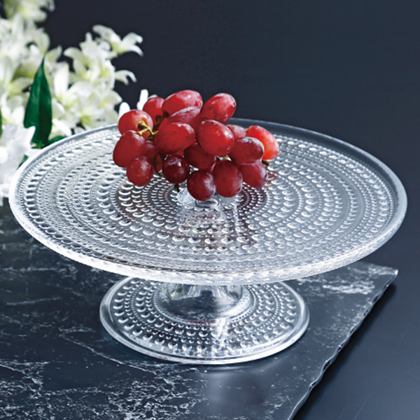 イッタラ　カステヘルミ　ケーキスタンド２４ｃｍ　クリア