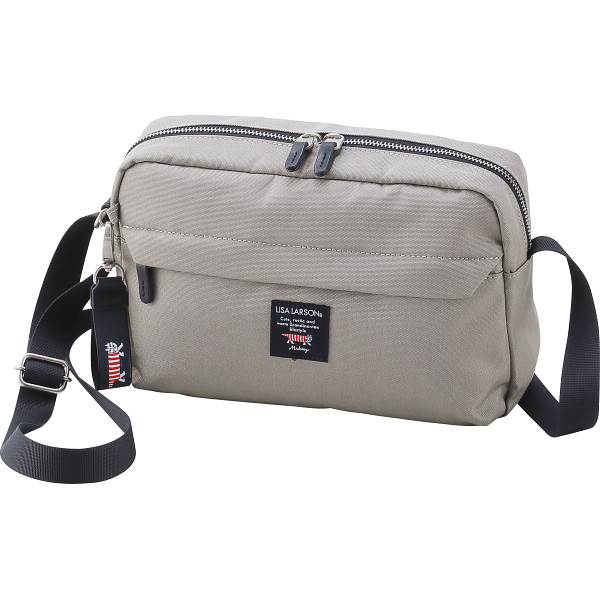 リサラーソン　ウォレットショルダー　グレー