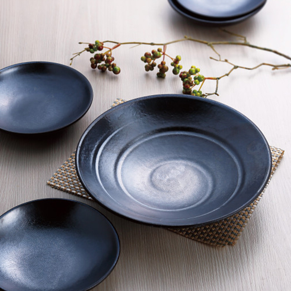 信楽焼　Ｄｅｅｐｂｒｅａｔｈ鉢セット　ブラック