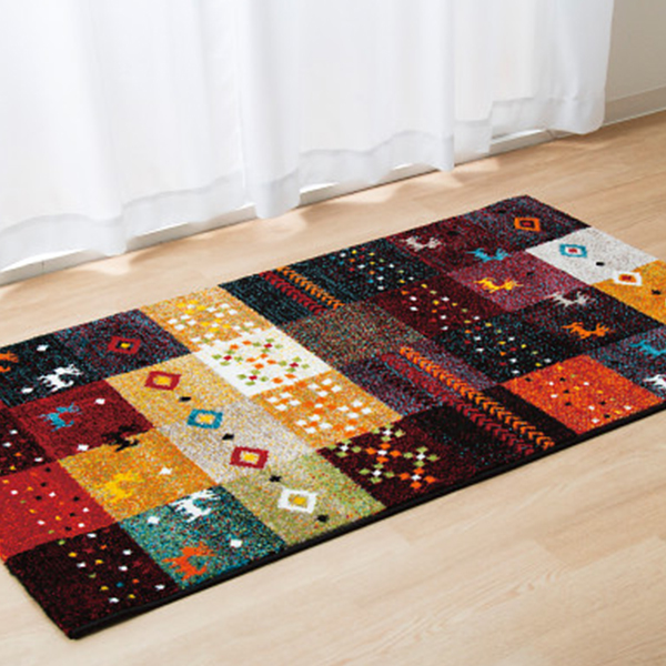 トルコ製ウィルトンラグ（Ｆ）　レッド