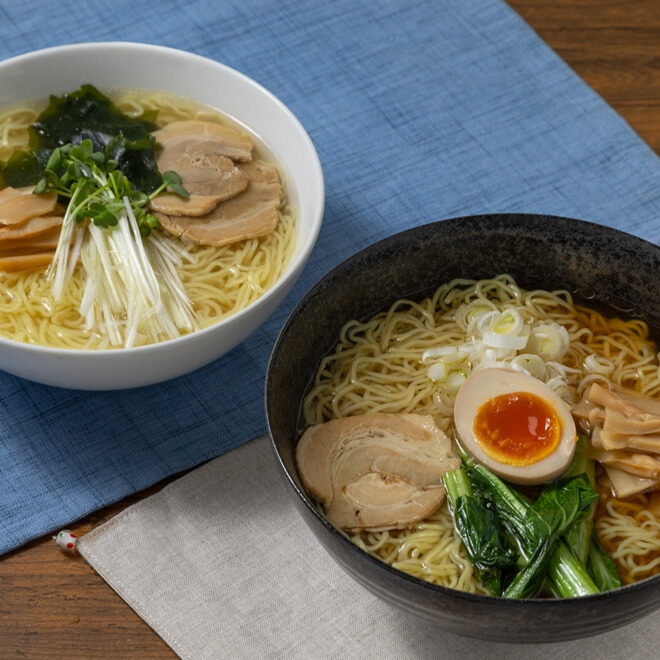 秋田 比内地鶏肉ラーメン2種セット
