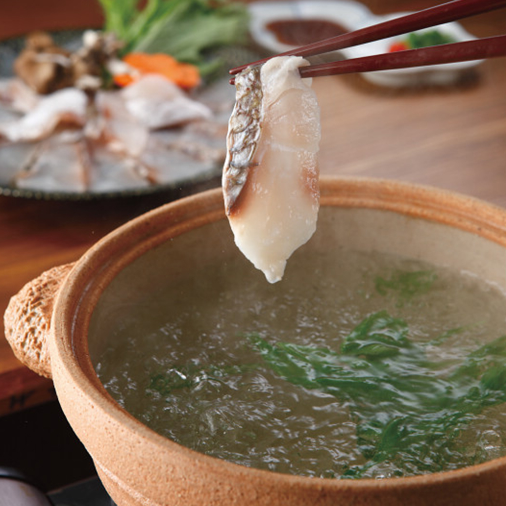 九州産天然真鯛のしゃぶしゃぶ鍋