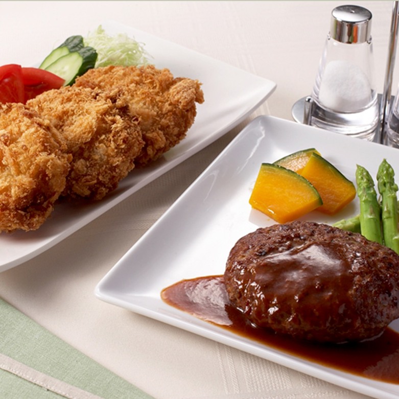 兵庫 「三田屋総本家」 コロッケ・ハンバーグセット