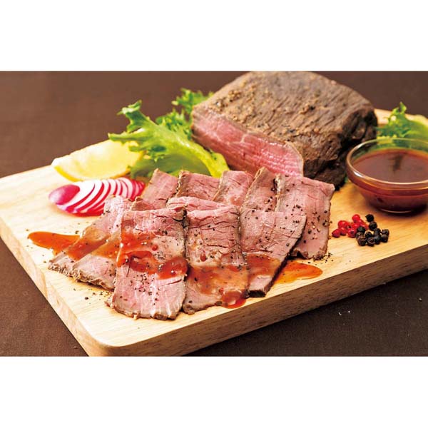 ラ・ロシェル 坂井宏行監修 ローストビーフとガーリックペッパーソース