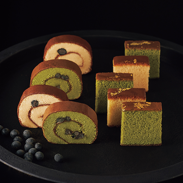 京・伏見　三源庵　金箔カステラセット