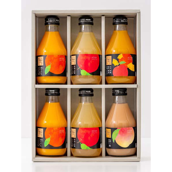 ホシフルーツ　にほんのご馳走果実ジュース　６本