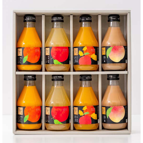 ホシフルーツ　にほんのご馳走果実ジュース　８本