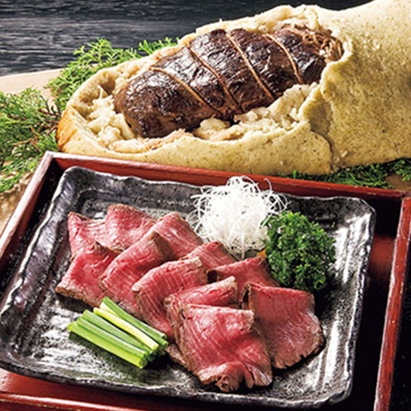 千屋源本多　和牛塩釜焼ローストビーフ