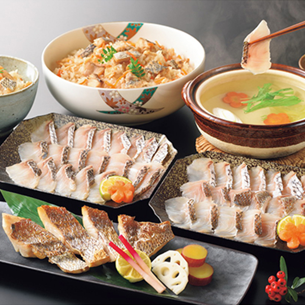 「下関　音」下関漁港水揚げ　天然真鯛セット