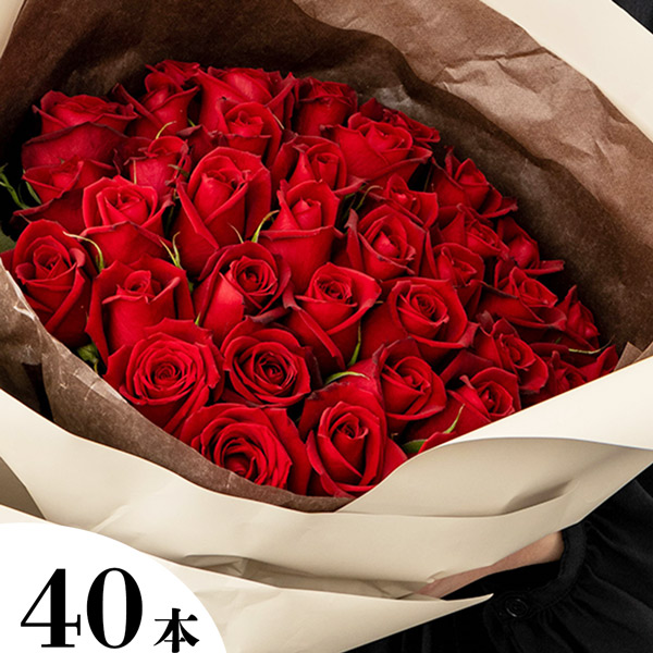 ホシファーム　フリルブーケ　ルージュ　４０本