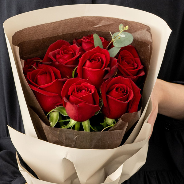 フリルブーケ　ルージュ　８本