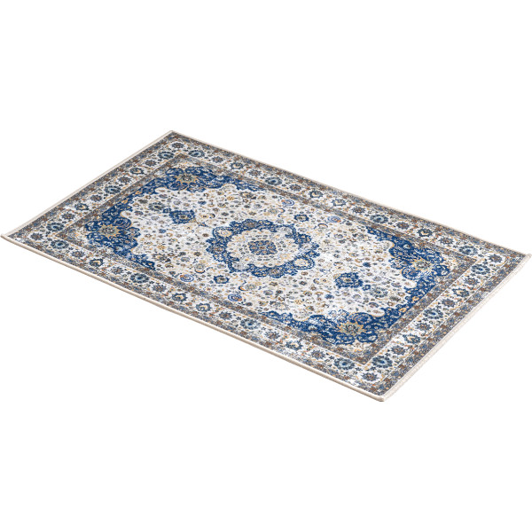 つまづきにくい薄型玄関マット　ブルー