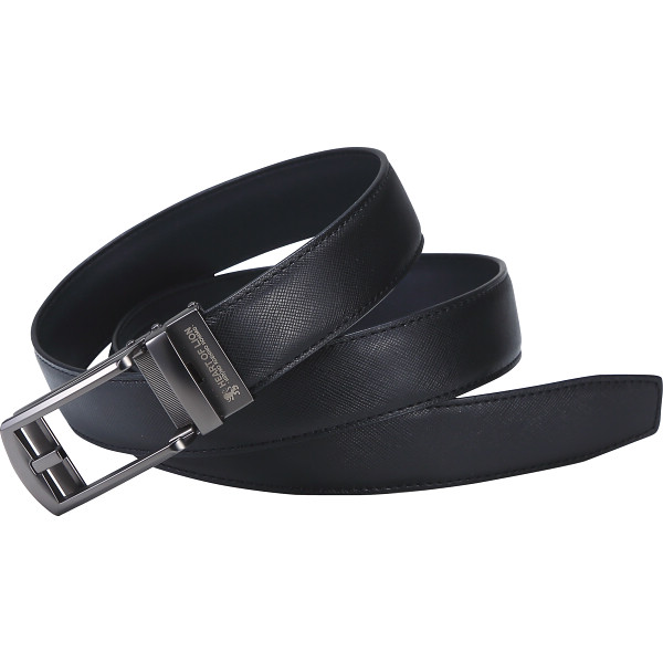 ハートオブライオン　アジャストフリー　サフィアーノレザーベルト  ブラック