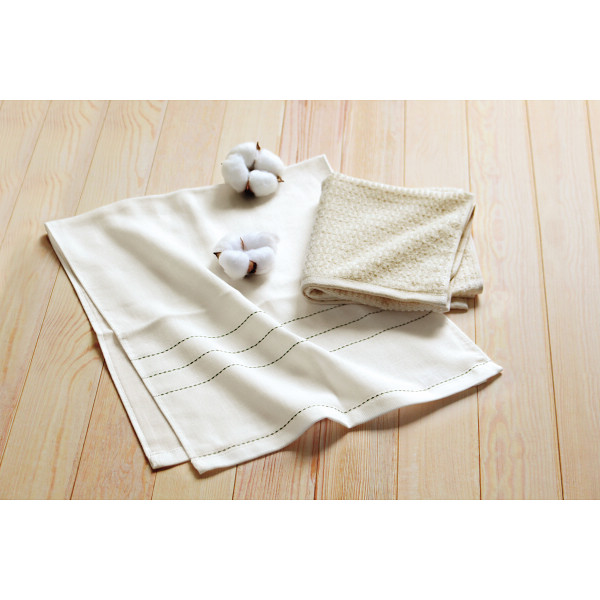 ピュアなオーガニックコットン　フェイスタオル３枚セット