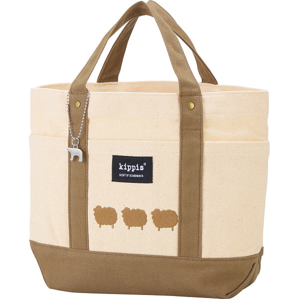 キッピス　８ポケットバッグ  ダークベージュ