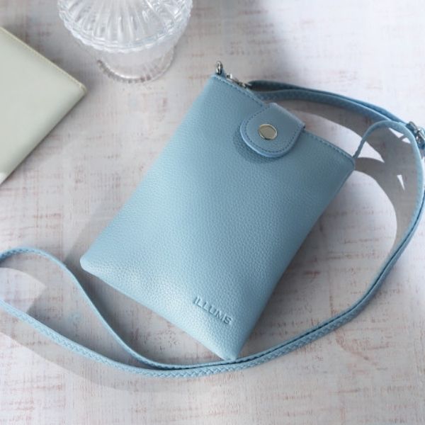イルムス スマホポシェット  ブルー