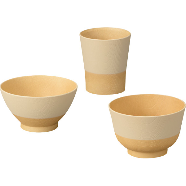 やさしい彩り　むつみ揃  きなり色