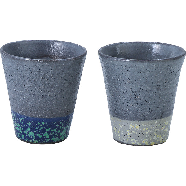 信楽焼　ミンゲイ　ショートカップペア