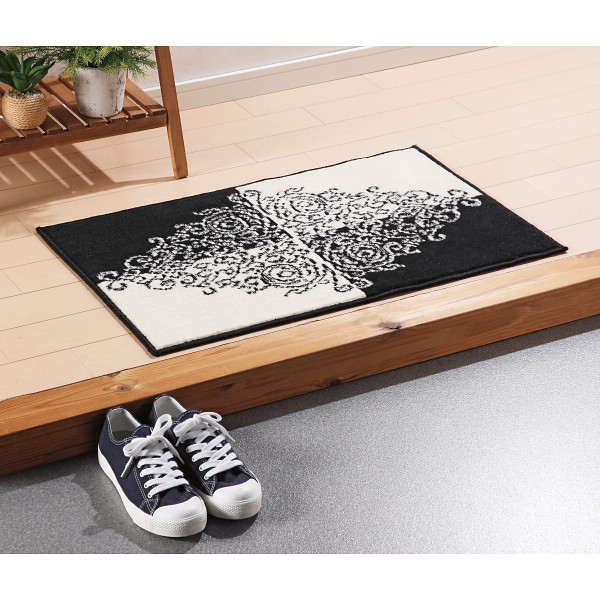 ウィルトン織マット  ブラック