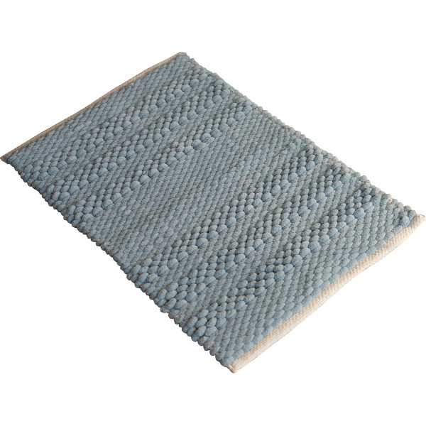 インド製手織りマット  ブルー