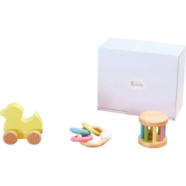 ベビーギフト３点セット（アヒル）