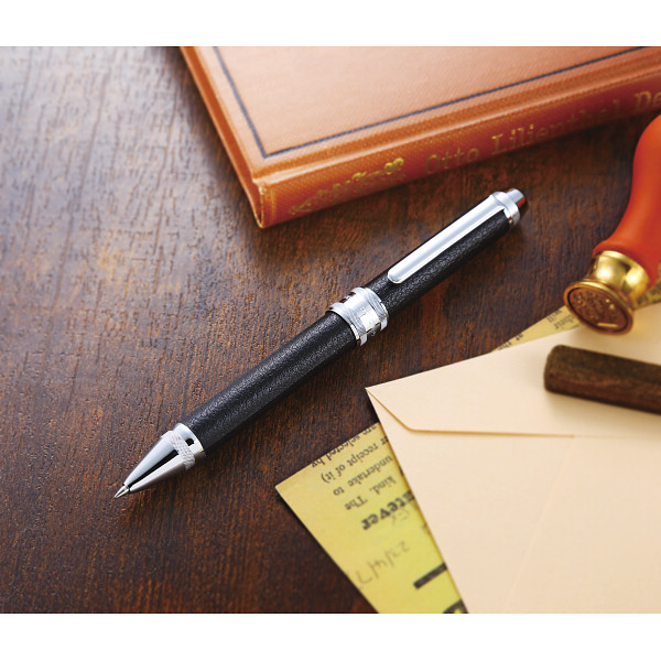 プラチナ　牛本革巻きダブル３アクション