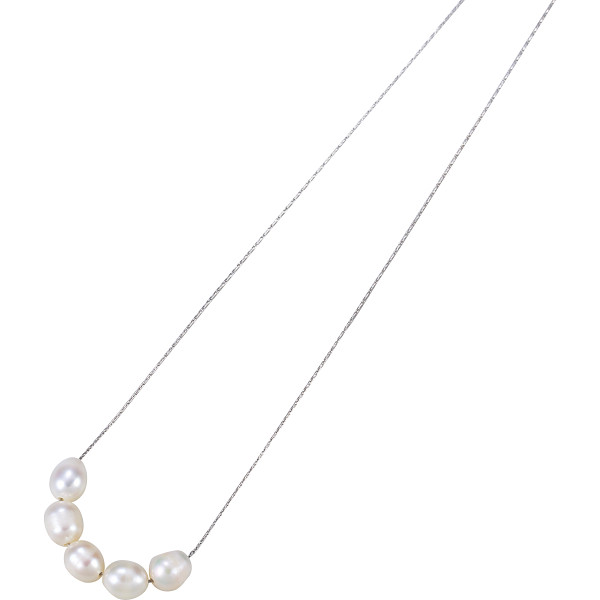 ドゥーナイスクラップ　スライドチェーンの淡水パールネックレス  0