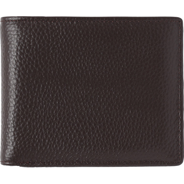 フランコフェラーロ　牛革折財布  チョコ