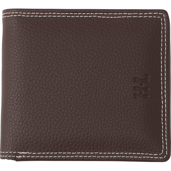 アッシュ・エル　二つ折財布  ブラウン
