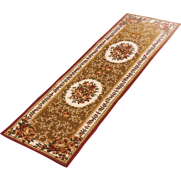 丈夫なはっ水加工キッチンマット  ベージュ