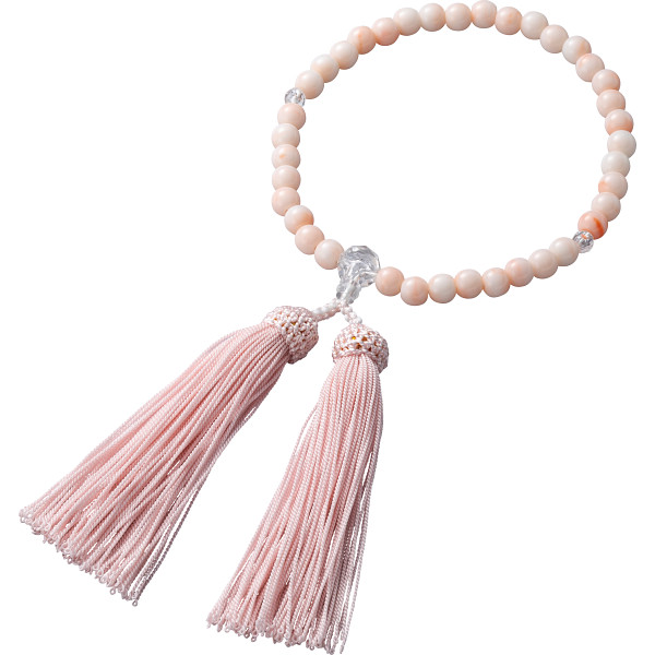 珊瑚調京念珠　女性用