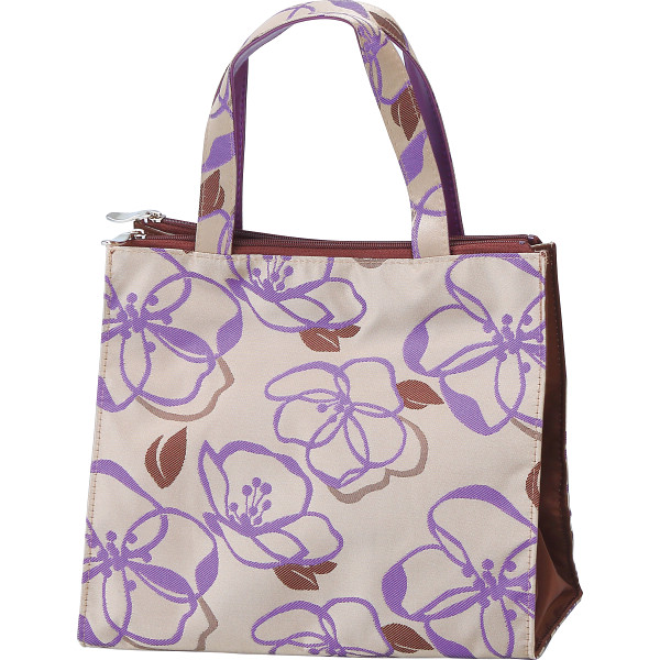 桐生ジャガード手さげ  ラベンダー　B