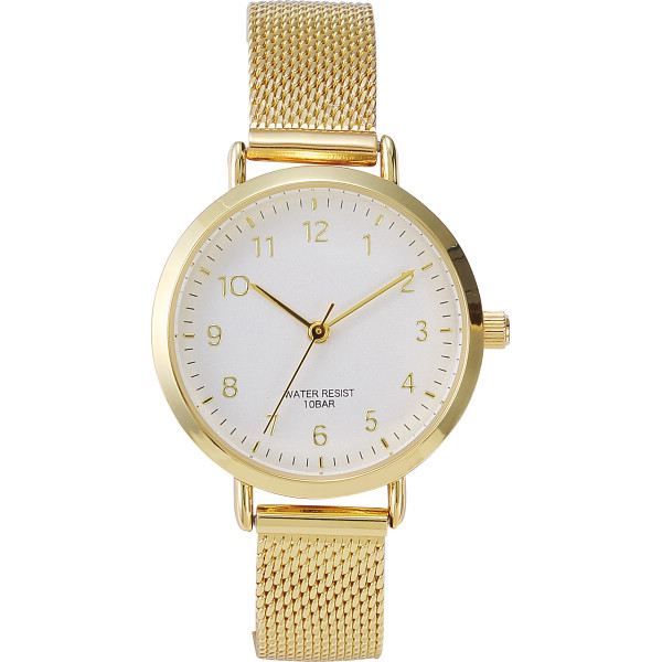 １０気圧防水ベルトウオッチ  ゴールド