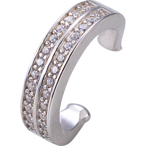 イヤカフ　片耳用  プラチナカラー