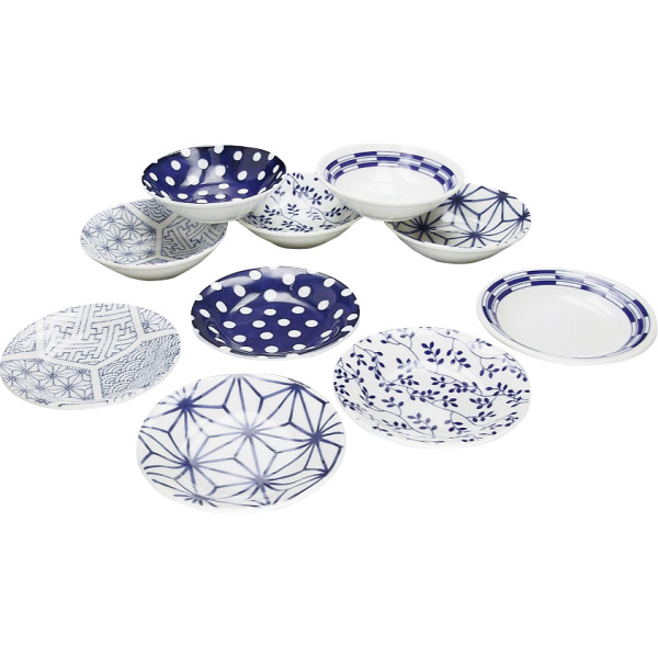 染小紋　小鉢・取皿１０客セット