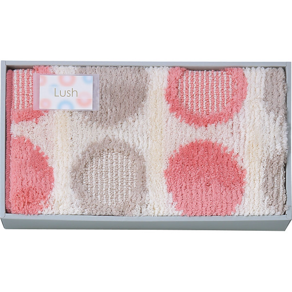 ラッシュ　大判バスマット  ピンク