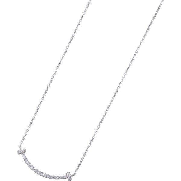 バースタイルネックレス  プラチナカラー