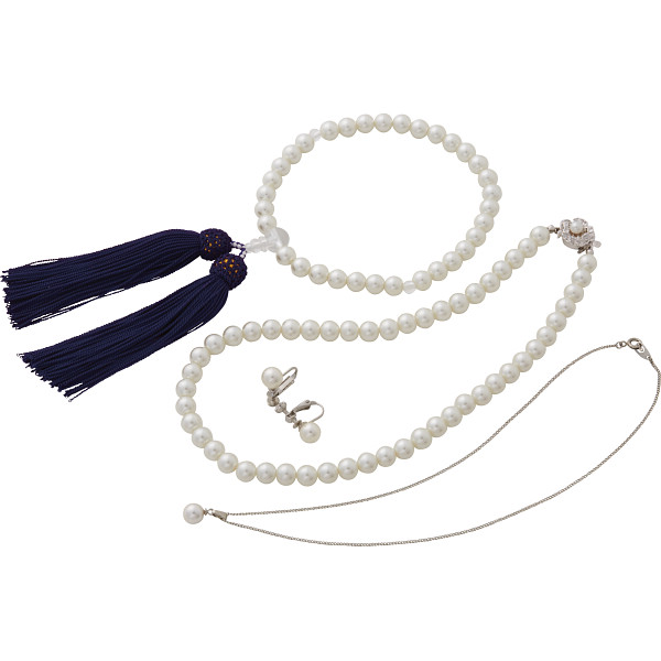 ユキコハナイ　パール４点セット  ホワイト