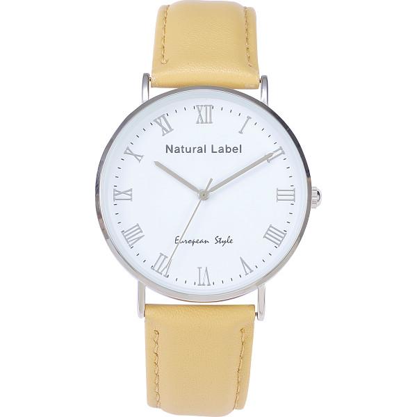 ナチュラルレーベル　レディースウオッチ  アイボリー