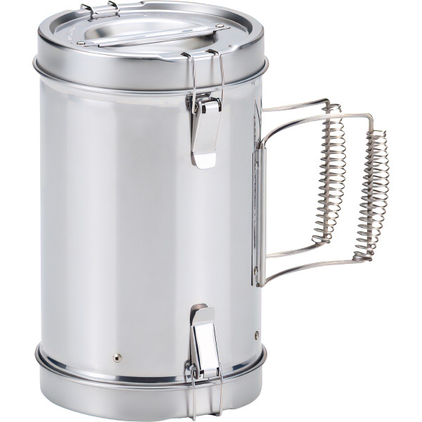 ステンレス火おこし兼用火消しつぼ